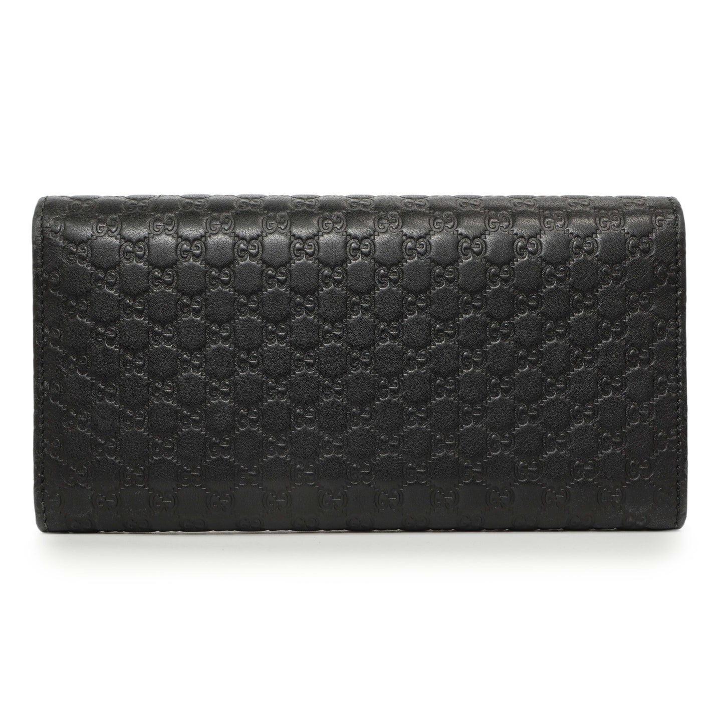 Exclusive Gucci Black Microguccissima Bow Continental Wallet — Side View