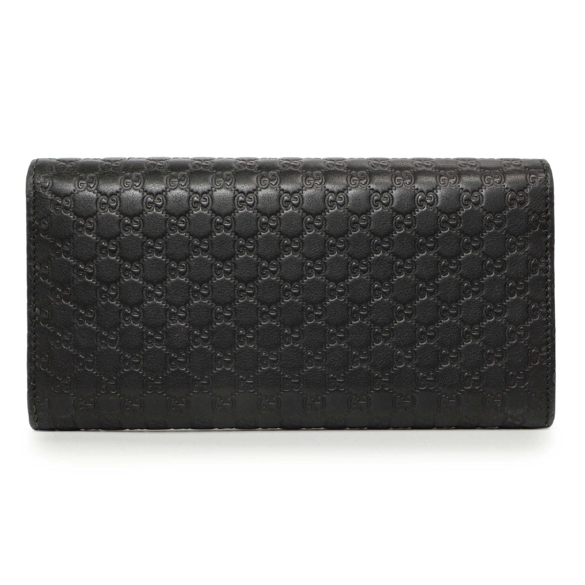 Exclusive Gucci Black Microguccissima Bow Continental Wallet — Side View