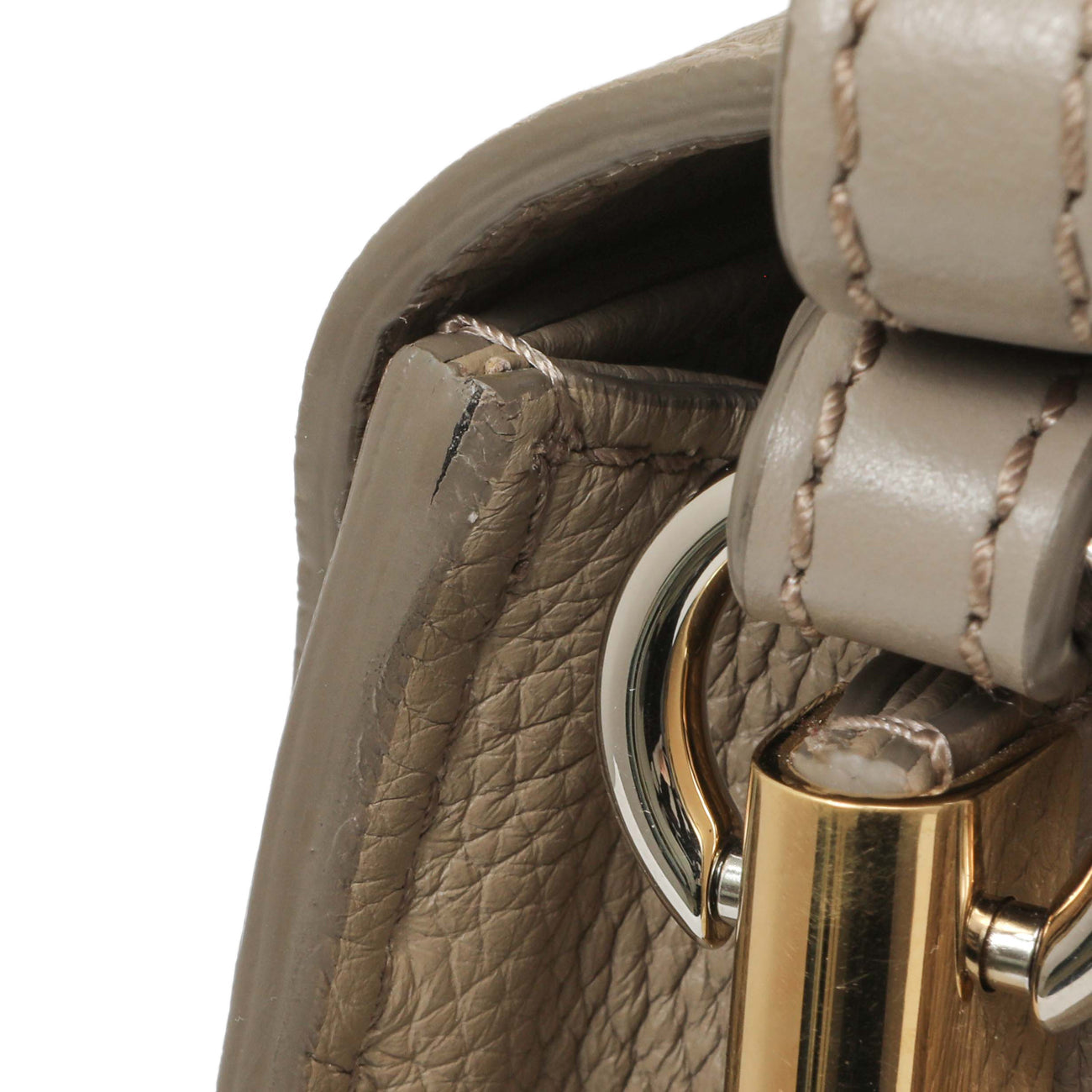 Exclusive Chloe Grey Grained Calfskin Aby Day Shoulder Bag — Alternate View 11