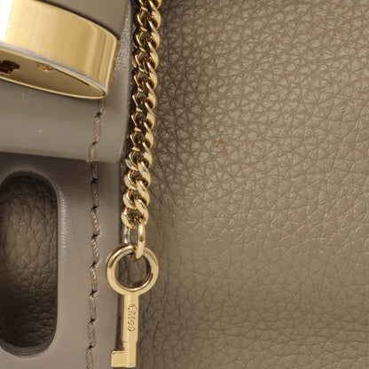 Exclusive Chloe Grey Grained Calfskin Aby Day Shoulder Bag — Alternate View 13