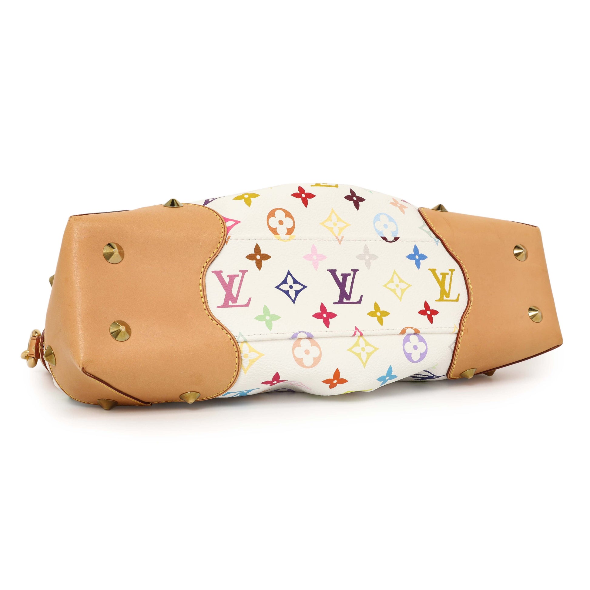 Exclusive Louis Vuitton White Multicolor Judy MM — Back View