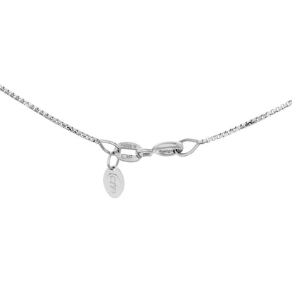 Exclusive 18K White Gold 1.54 Carat Concentric Circular Diamond Pendant — Back View