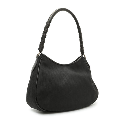 Exclusive Christian Dior Black Diorissimo Lovely Hobo — Side View