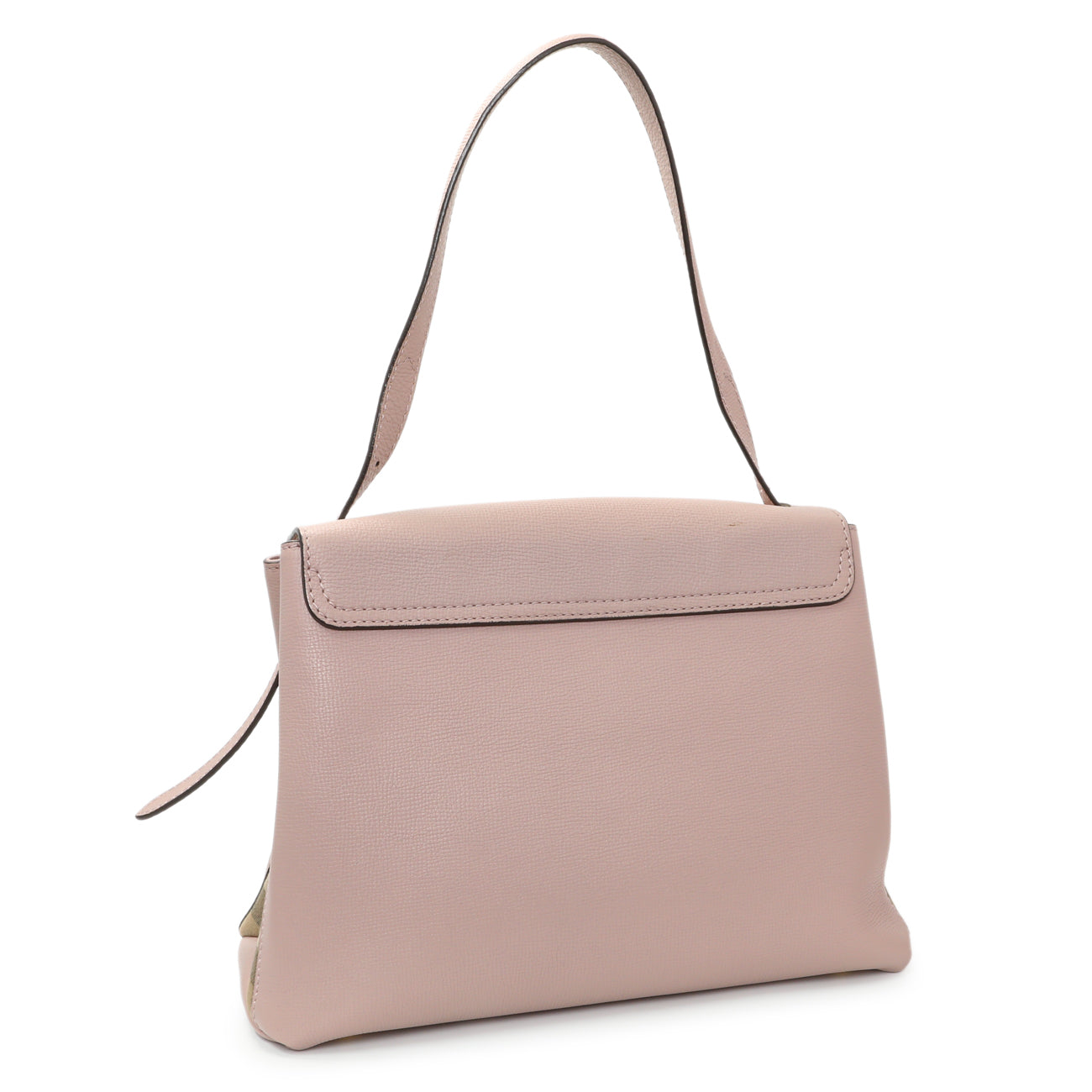 Exclusive Burberry Pale Orchid Derby Calfskin House Check Medium Camberley — Side View