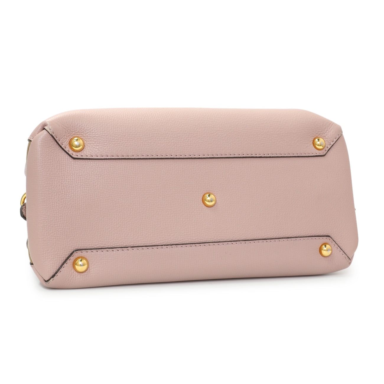 Exclusive Burberry Pale Orchid Derby Calfskin House Check Medium Camberley — Back View