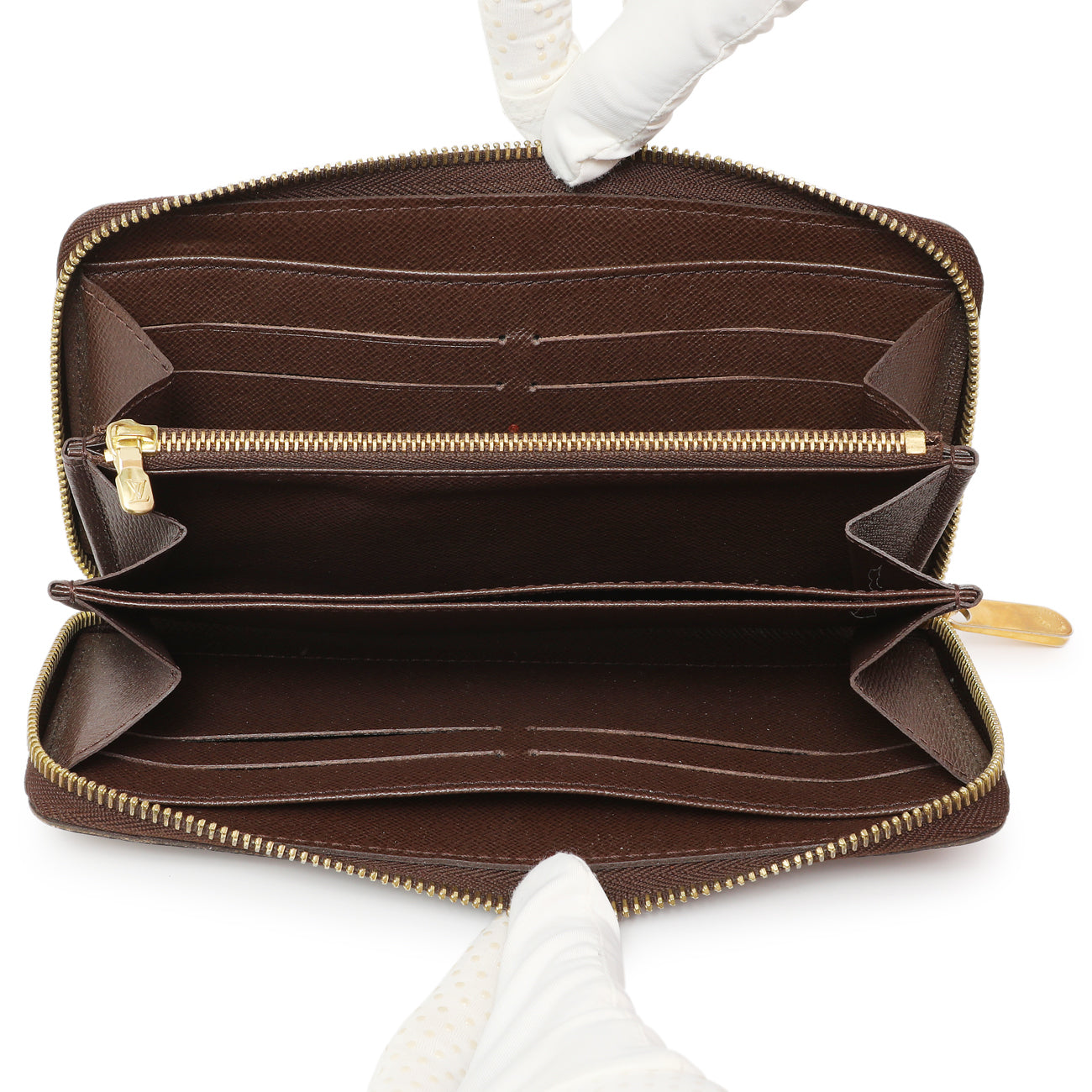 Exclusive Louis Vuitton Damier Ebene Zippy Wallet — Alternate View 12