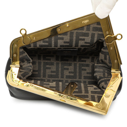 Exclusive Fendi Black Shiny Nappa Small Fendi First — Alternate View 8
