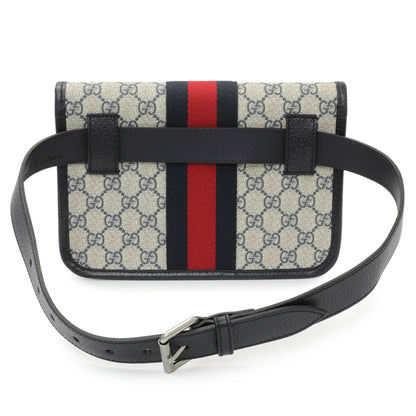 Exclusive Gucci GG Supreme Monogram Web Small Ophidia Belt Bag — Side View