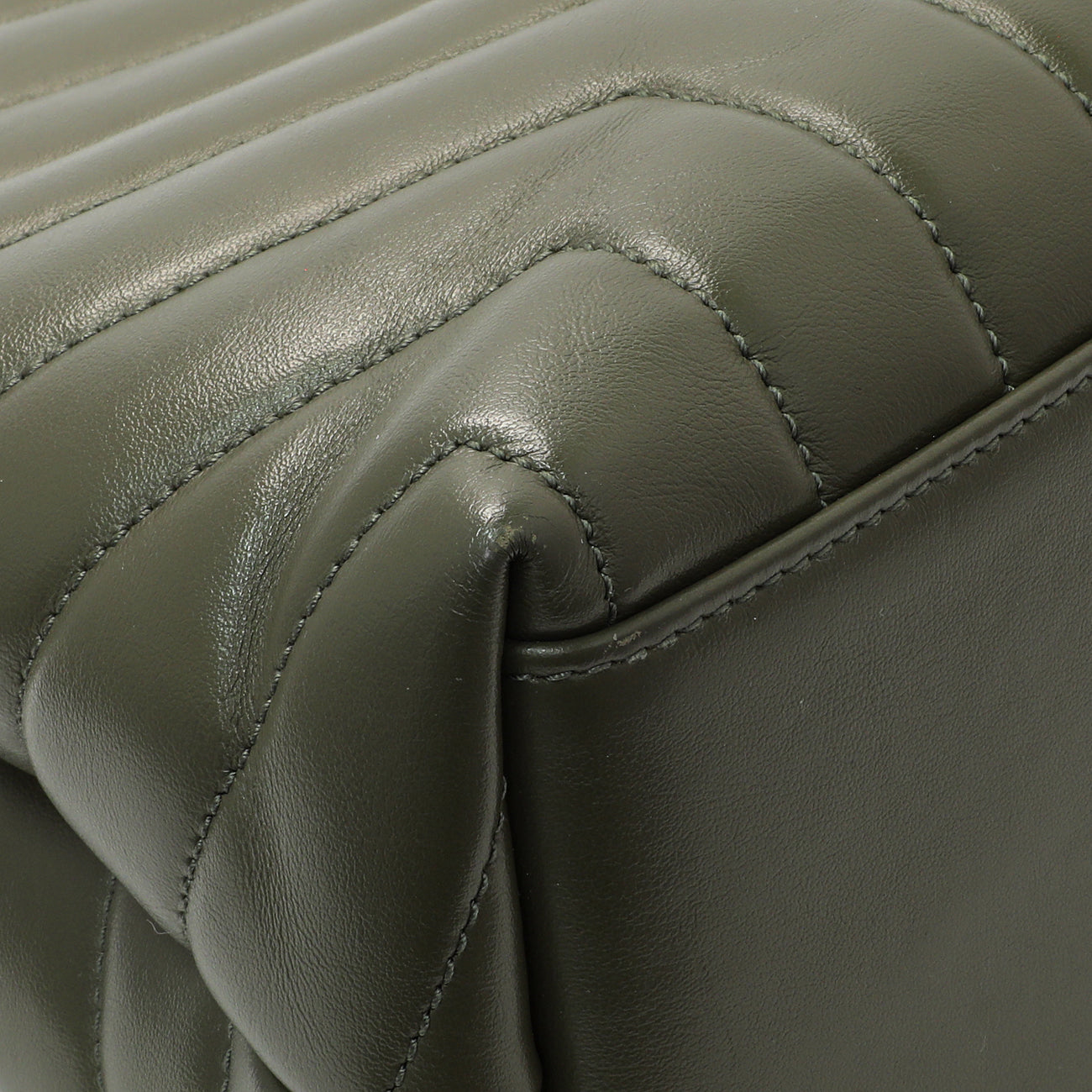 Exclusive Saint Laurent Calfskin Y Quilted Monogram Medium Loulou Chain Satchel — Lifestyle View