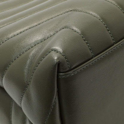 Exclusive Saint Laurent Calfskin Y Quilted Monogram Medium Loulou Chain Satchel — Lifestyle View