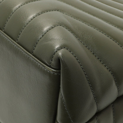 Exclusive Saint Laurent Calfskin Y Quilted Monogram Medium Loulou Chain Satchel — Alternate View 7