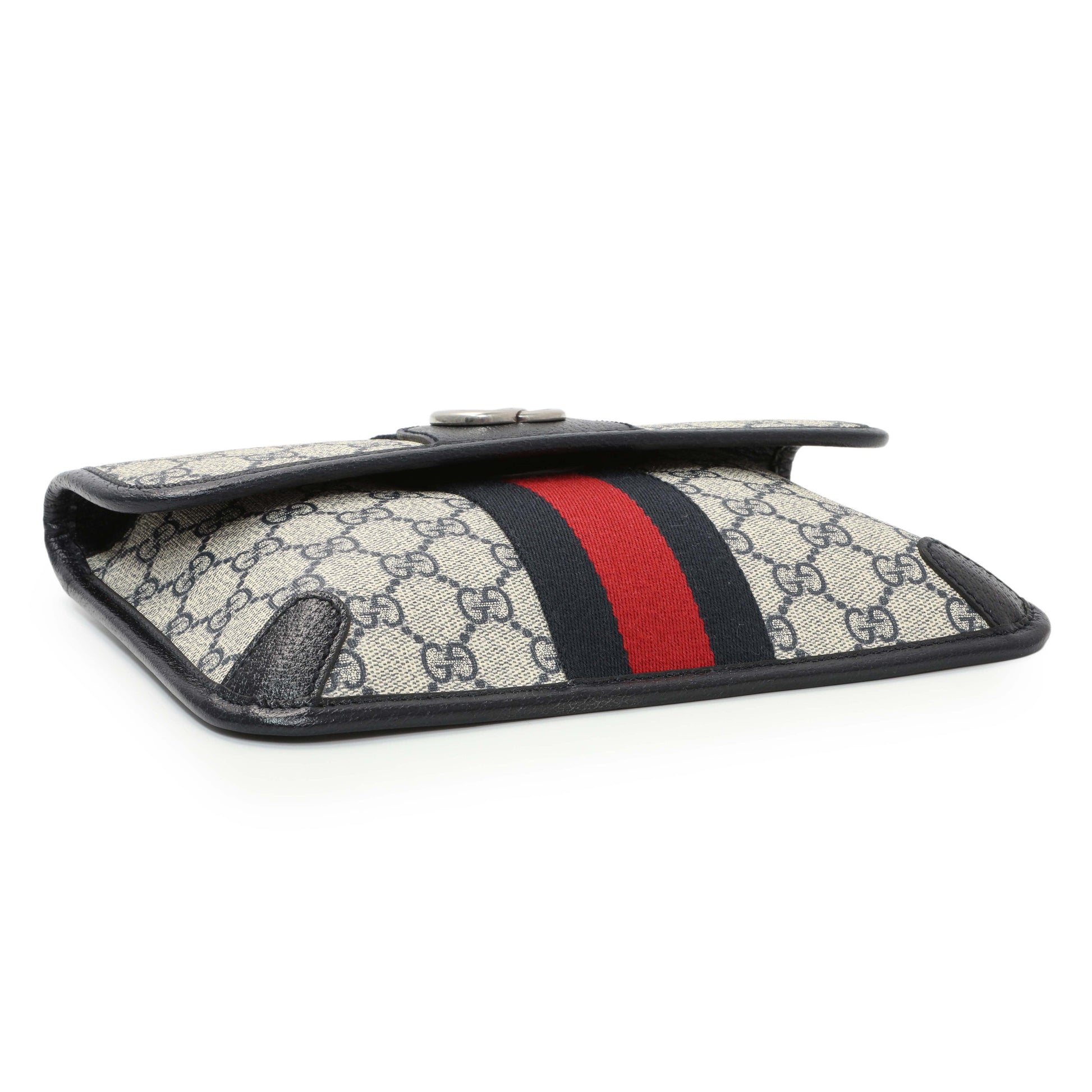 Exclusive Gucci GG Supreme Monogram Web Small Ophidia Belt Bag — Back View