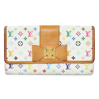 Exclusive Louis Vuitton Monogram Multicolor Sarah Noeud Wallet — Front View