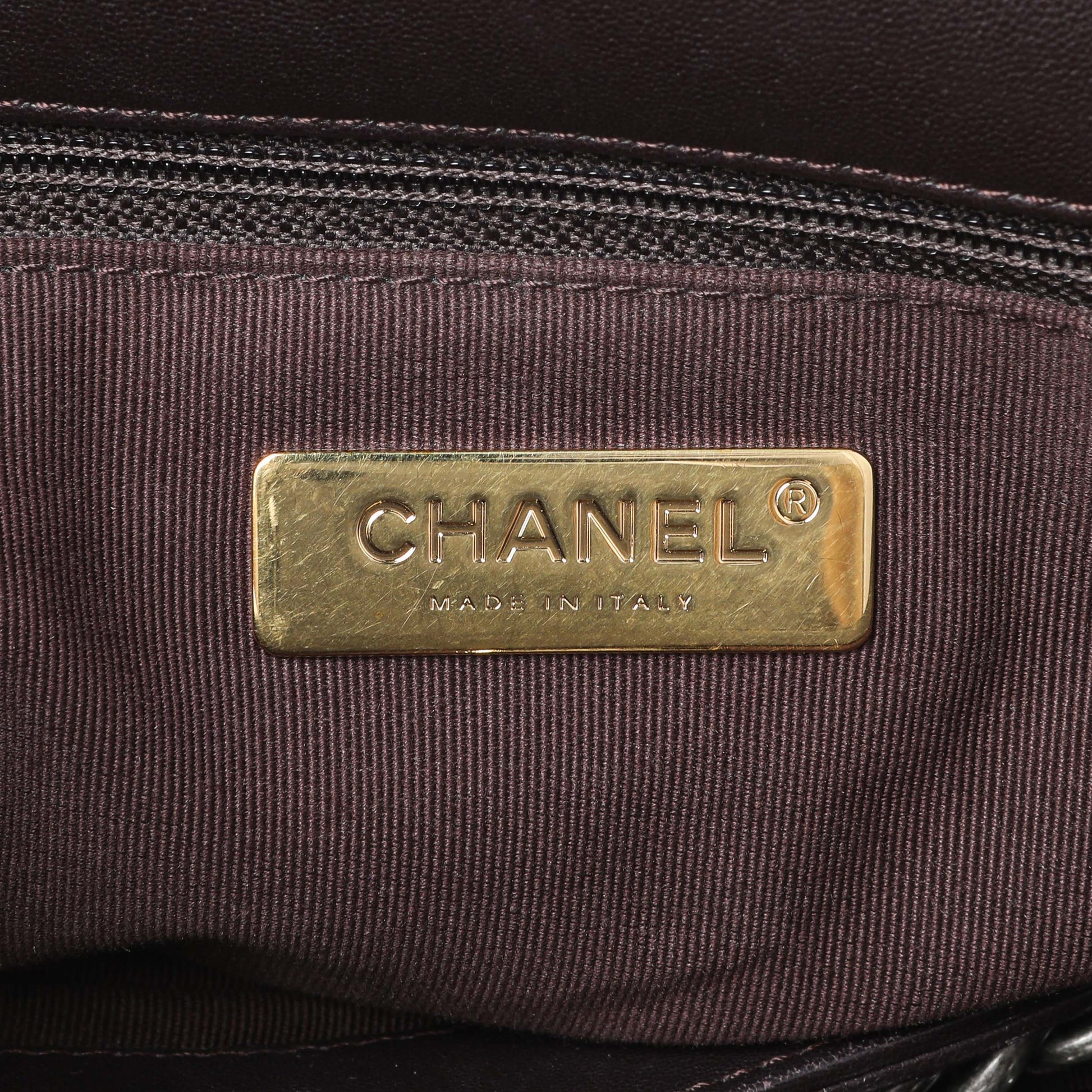 Exclusive Chanel Brown Quilted Lambskin Medium Chanel 19 Flap — Alternate View 10