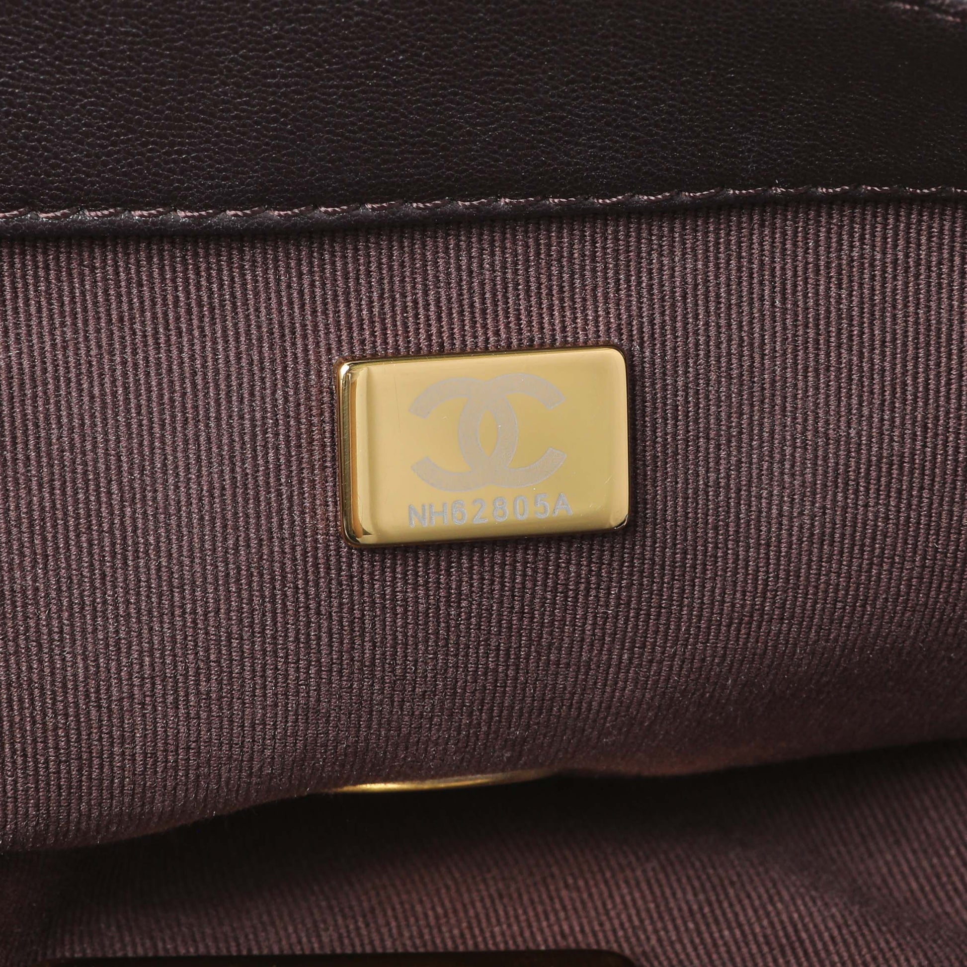 Exclusive Chanel Brown Quilted Lambskin Medium Chanel 19 Flap — Alternate View 11