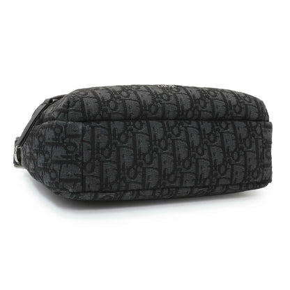 Exclusive Christian Dior Black Small Rider Soft Hobo Bag — Back View