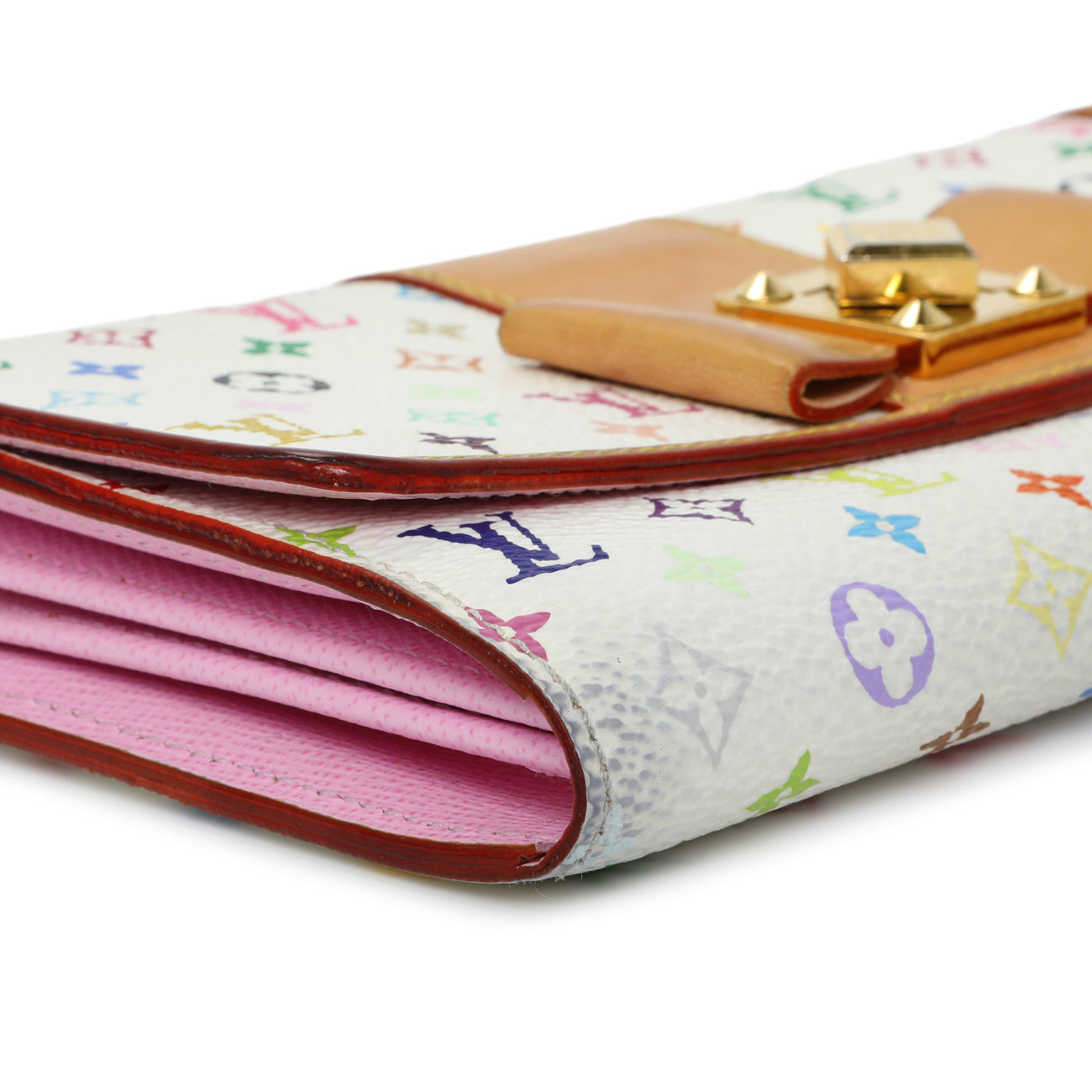 Exclusive Louis Vuitton Monogram Multicolor Sarah Noeud Wallet — Top View