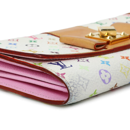 Exclusive Louis Vuitton Monogram Multicolor Sarah Noeud Wallet — Top View