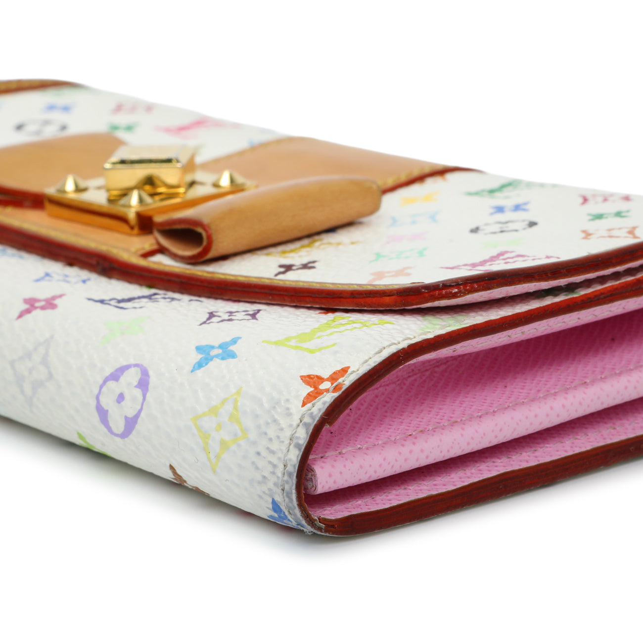 Exclusive Louis Vuitton Monogram Multicolor Sarah Noeud Wallet — Detail View