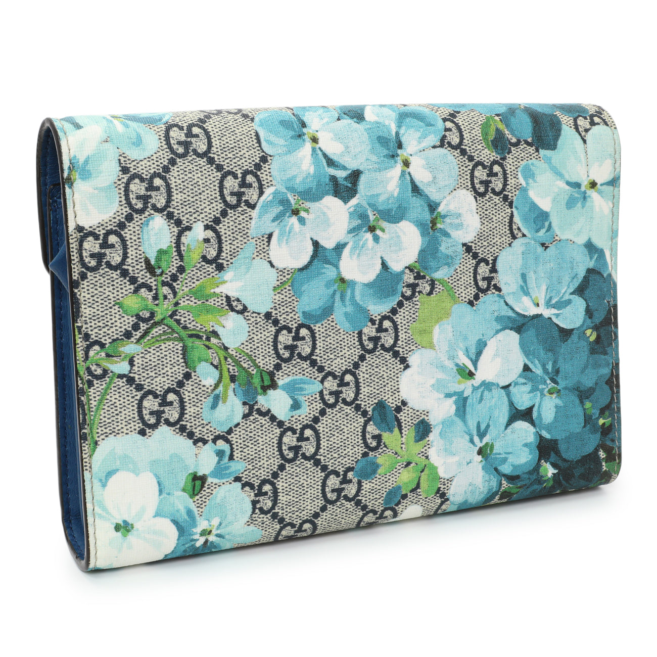 Exclusive Gucci GG Supreme Monogram Blooms Mini Dionysus Chain Wallet — Side View