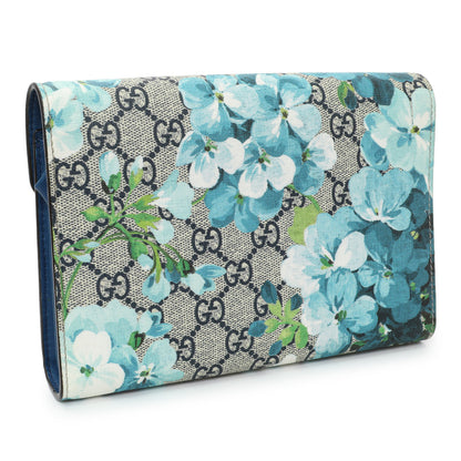 Exclusive Gucci GG Supreme Monogram Blooms Mini Dionysus Chain Wallet — Side View