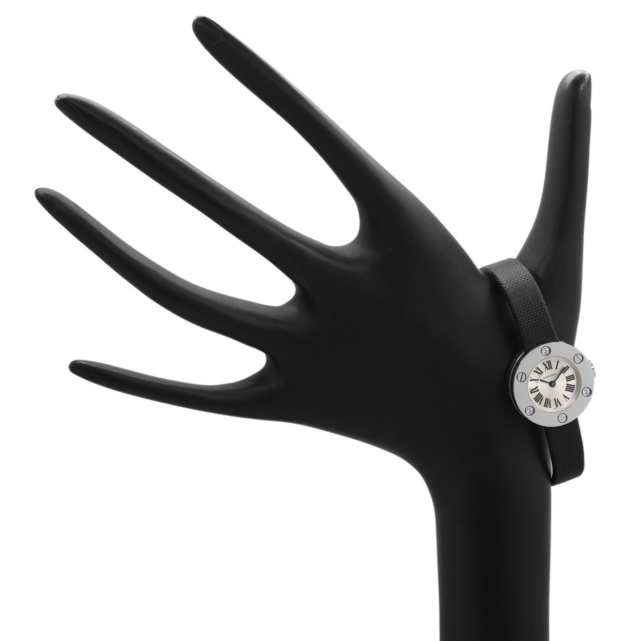 Exclusive Cartier 18K White Gold Diamond Love Watch WE800131 — Detail View