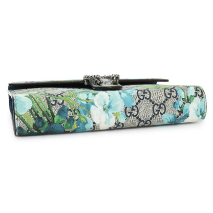 Exclusive Gucci GG Supreme Monogram Blooms Mini Dionysus Chain Wallet — Back View