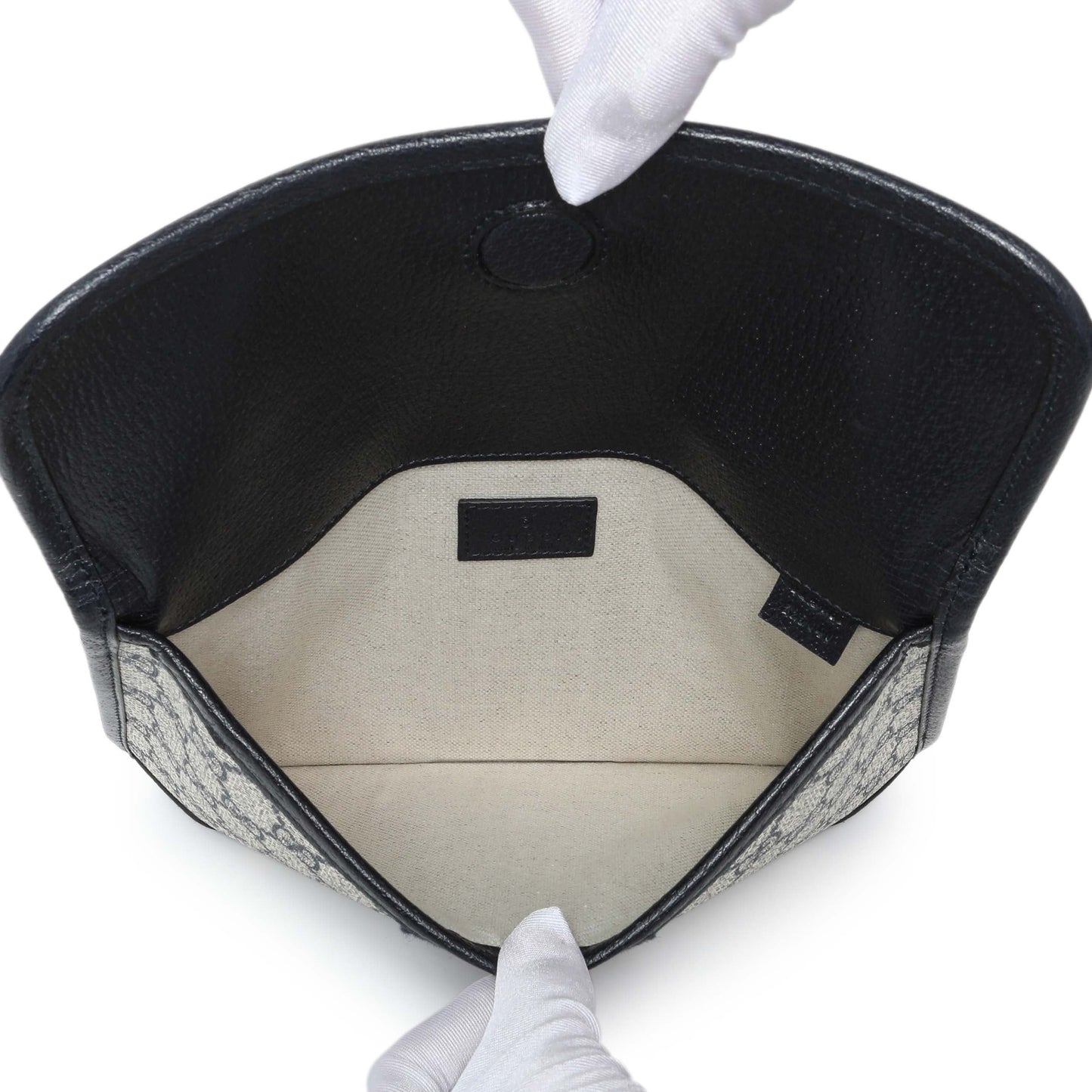 Exclusive Gucci GG Supreme Monogram Web Small Ophidia Belt Bag — Top View