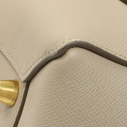 Exclusive Celine Taupe Grained Calfskin Mini Belt Bag — Detail View