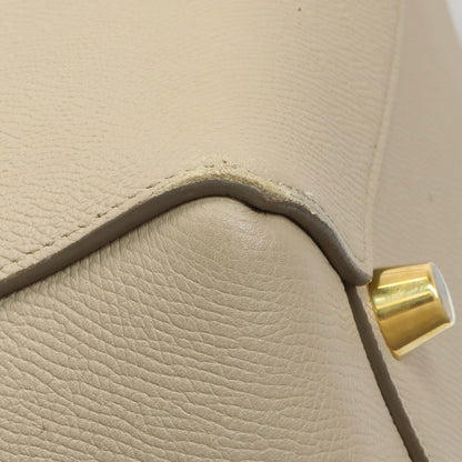 Exclusive Celine Taupe Grained Calfskin Mini Belt Bag — Lifestyle View