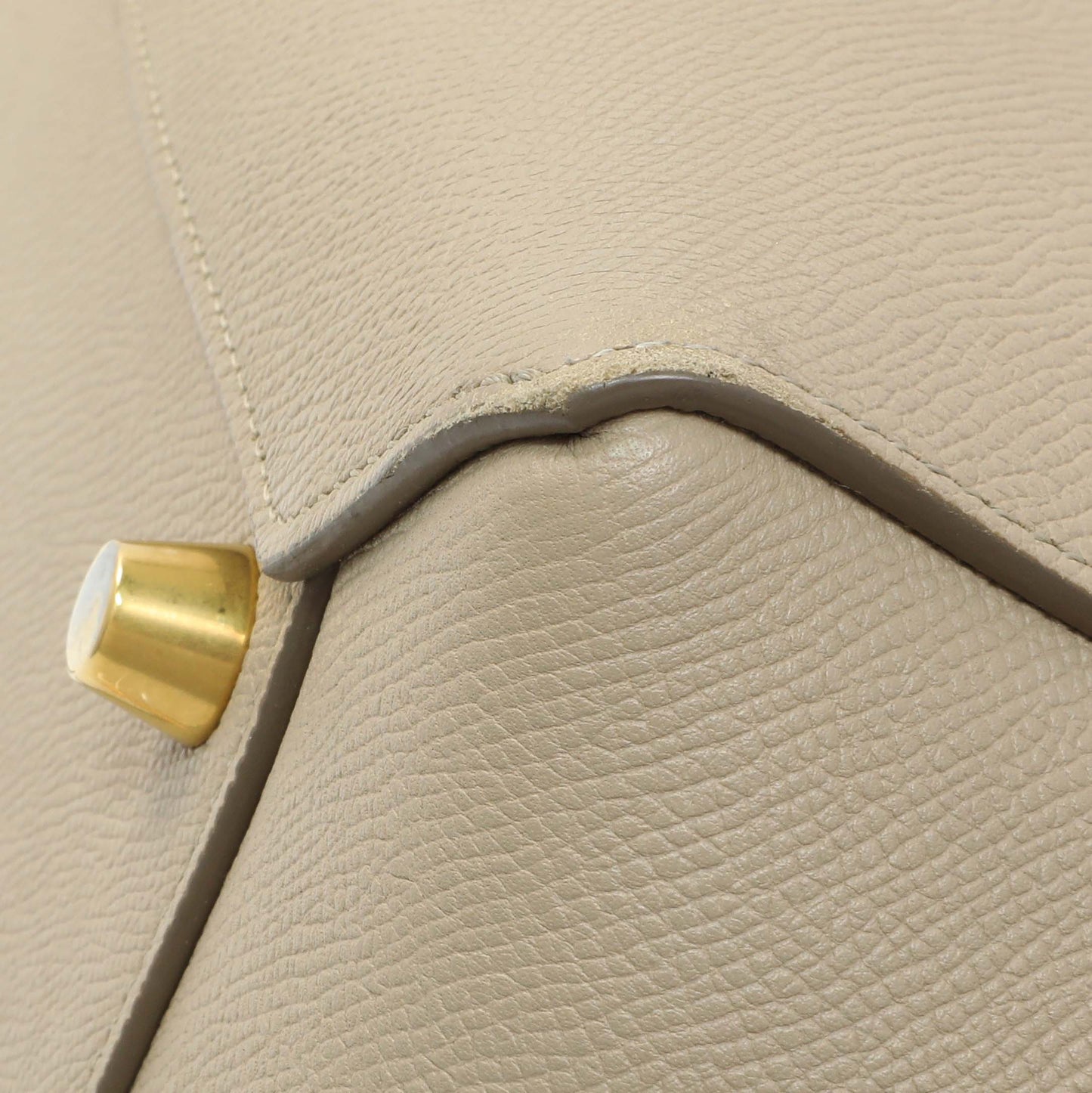 Exclusive Celine Taupe Grained Calfskin Mini Belt Bag — Alternate View 7