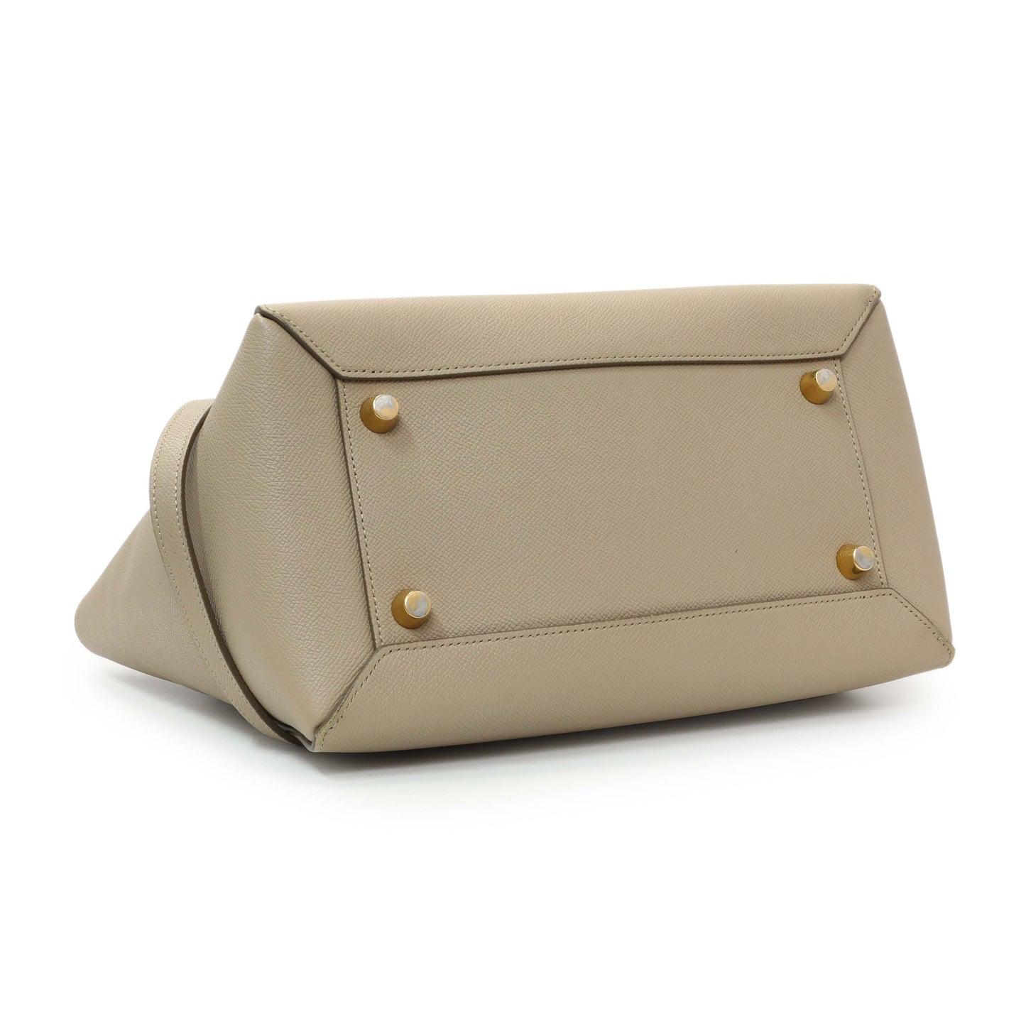 Exclusive Celine Taupe Grained Calfskin Mini Belt Bag — Back View