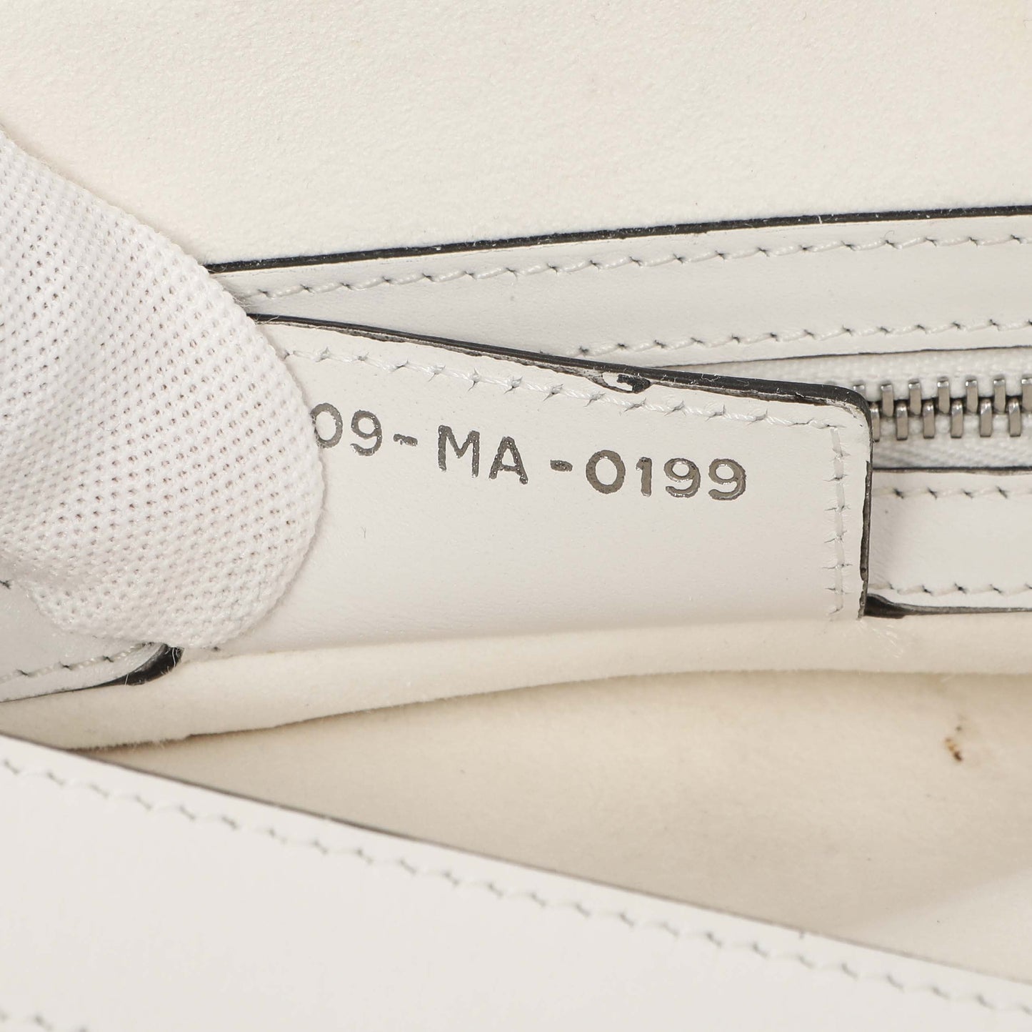 Exclusive Christian Dior White Calfskin Saddle Bag — Lifestyle View
