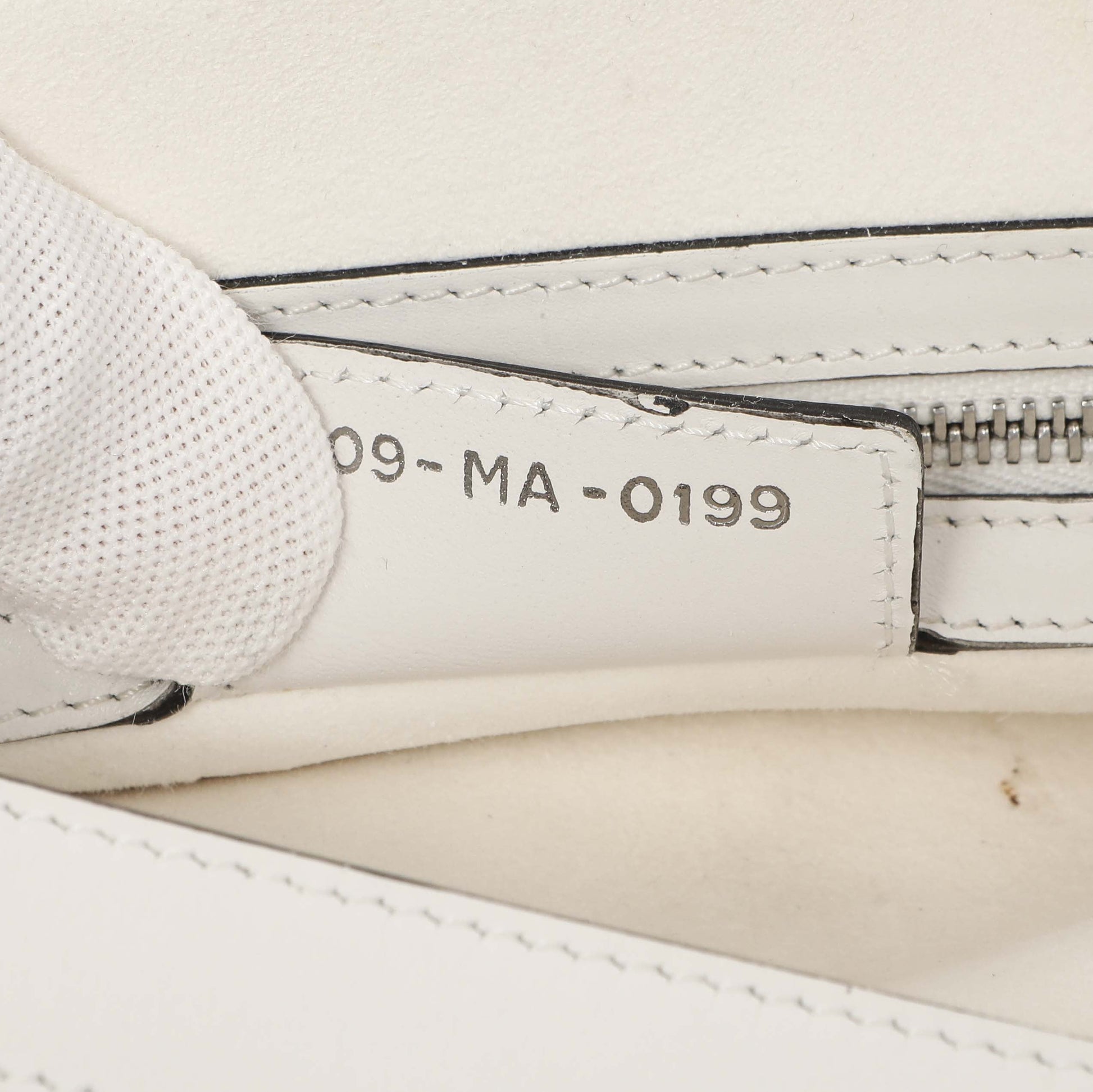 Exclusive Christian Dior White Calfskin Saddle Bag — Lifestyle View