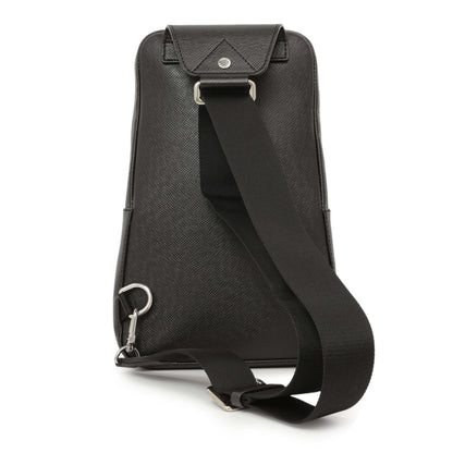 Exclusive Louis Vuitton Black Taiga Avenue Sling — Side View