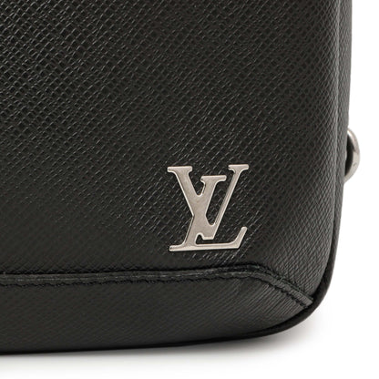 Exclusive Louis Vuitton Black Taiga Avenue Sling — Lifestyle View