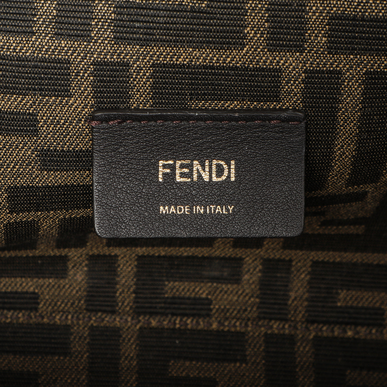 Exclusive Fendi Black Shiny Nappa Small Fendi First — Alternate View 9