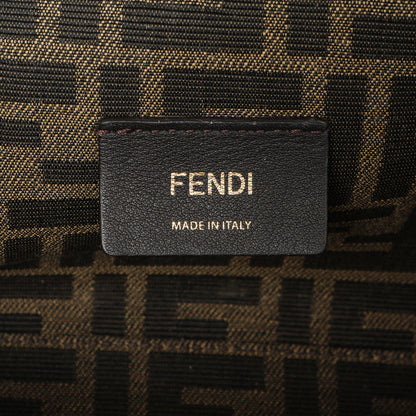 Exclusive Fendi Black Shiny Nappa Small Fendi First — Alternate View 9