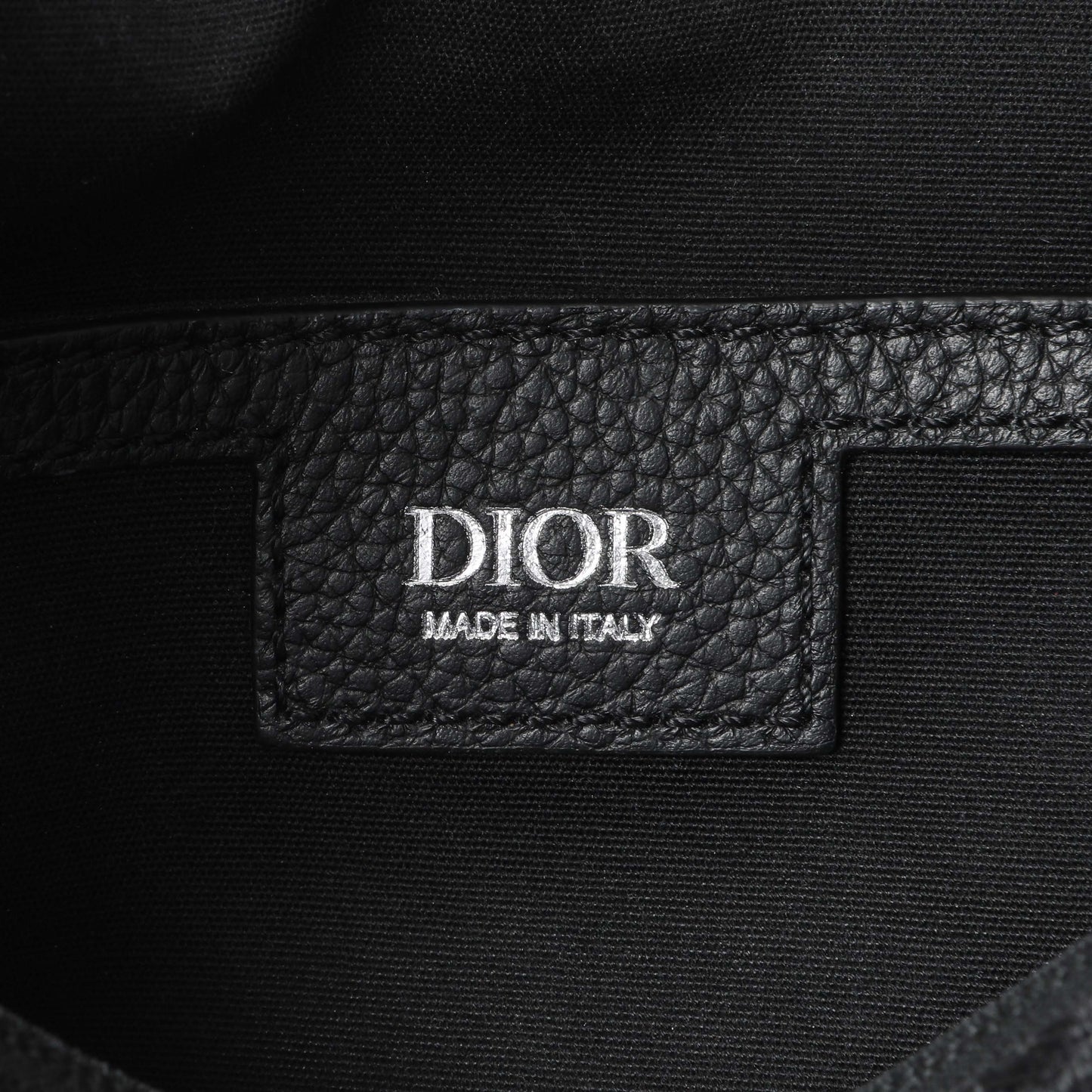 Exclusive Christian Dior Black Small Rider Soft Hobo Bag — Detail View