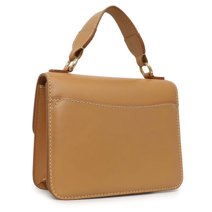 Exclusive Chloe Light Brown Calfskin Kattie Crossbody — Side View