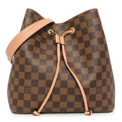 Exclusive Louis Vuitton Damier Ebene Venus Pink Neonoe MM — Front View