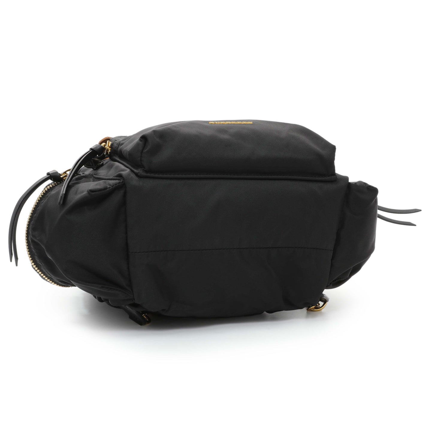 Exclusive Burberry Black Nylon Medium Rucksack — Back View