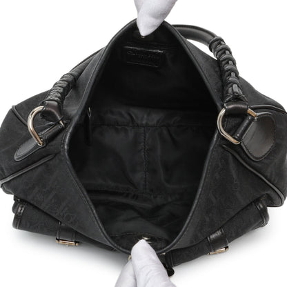 Exclusive Christian Dior Black Diorissimo Lovely Hobo — Top View