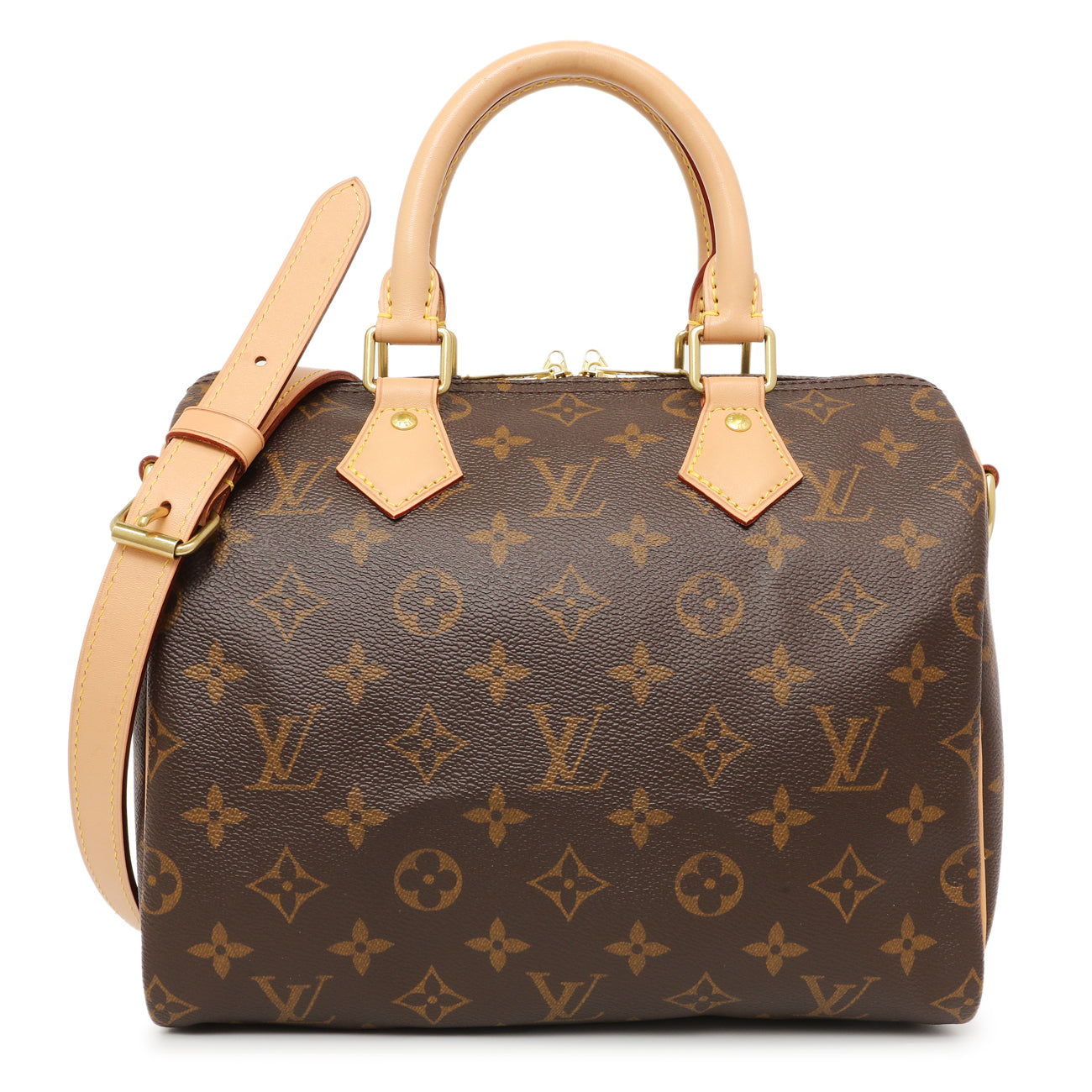 Exclusive Louis Vuitton Monogram Speedy 25 Bandouliere — Front View
