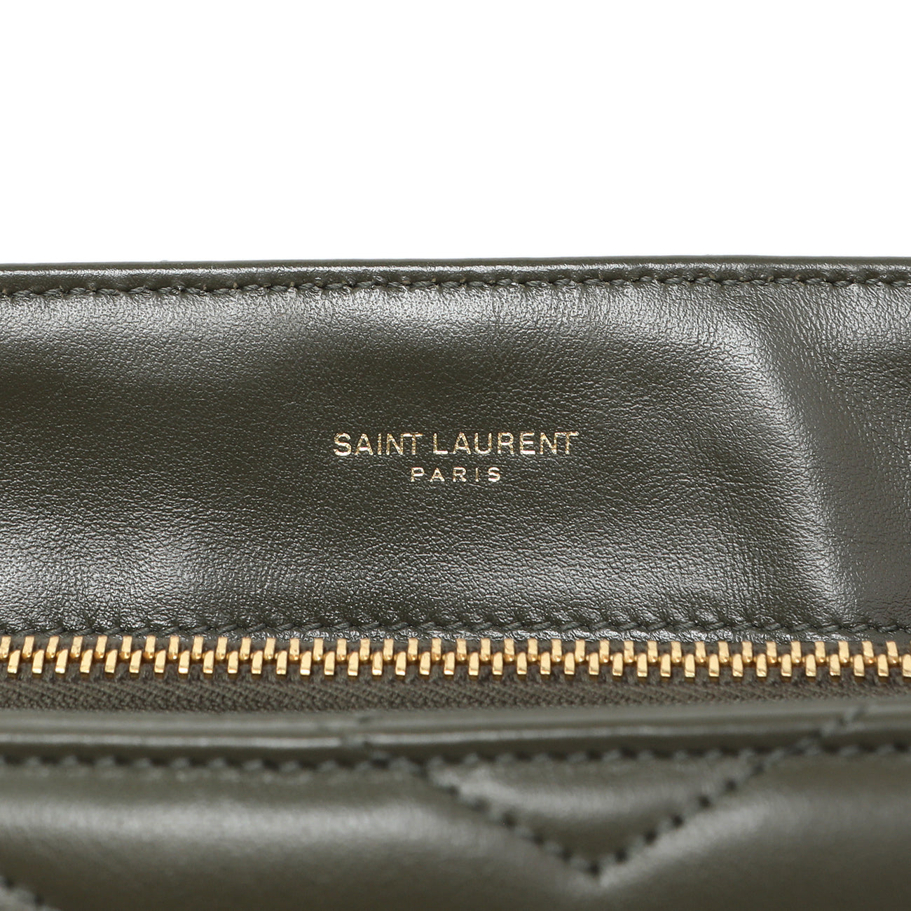 Exclusive Saint Laurent Calfskin Y Quilted Monogram Medium Loulou Chain Satchel — Alternate View 9