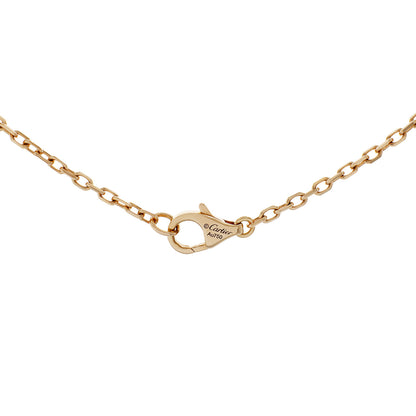 Exclusive Cartier 18K Diamond Trinity Pendant Necklace — Back View