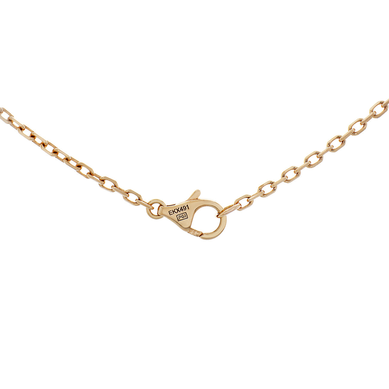 Exclusive Cartier 18K Diamond Trinity Pendant Necklace — Top View