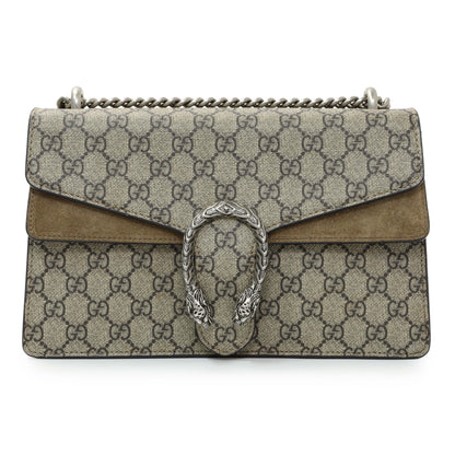 Exclusive Gucci Supreme Canvas Dionysus Flap Small — Front View