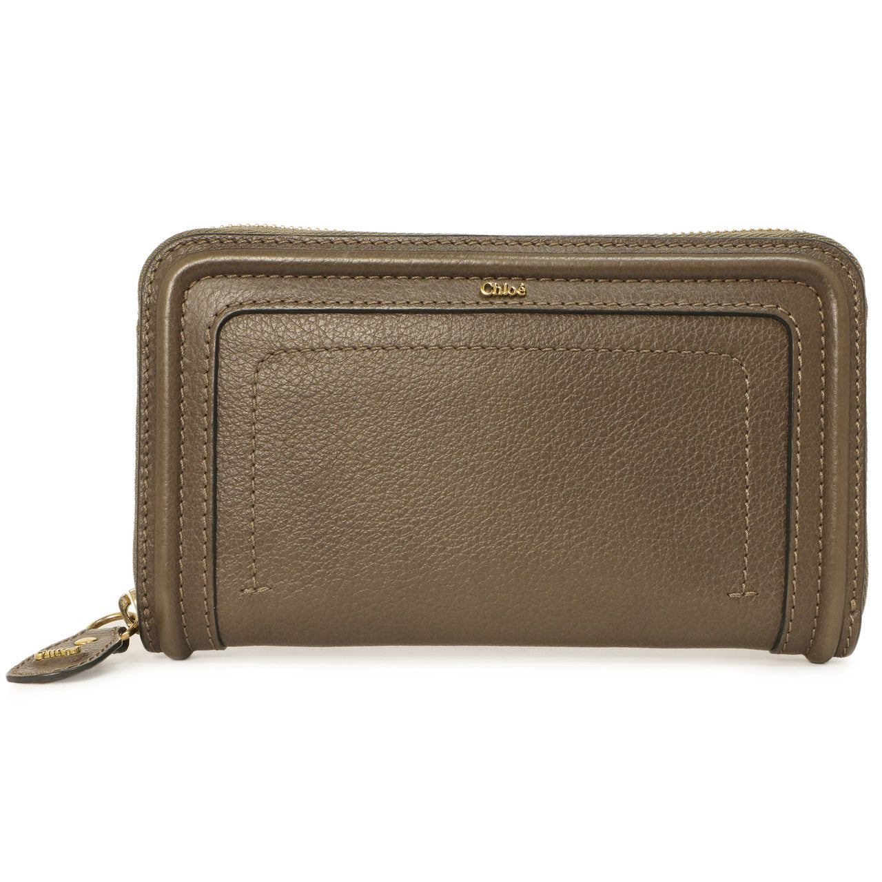 Exclusive Chloe Rock Calfskin Paraty Long Zip Around Wallet — Front View