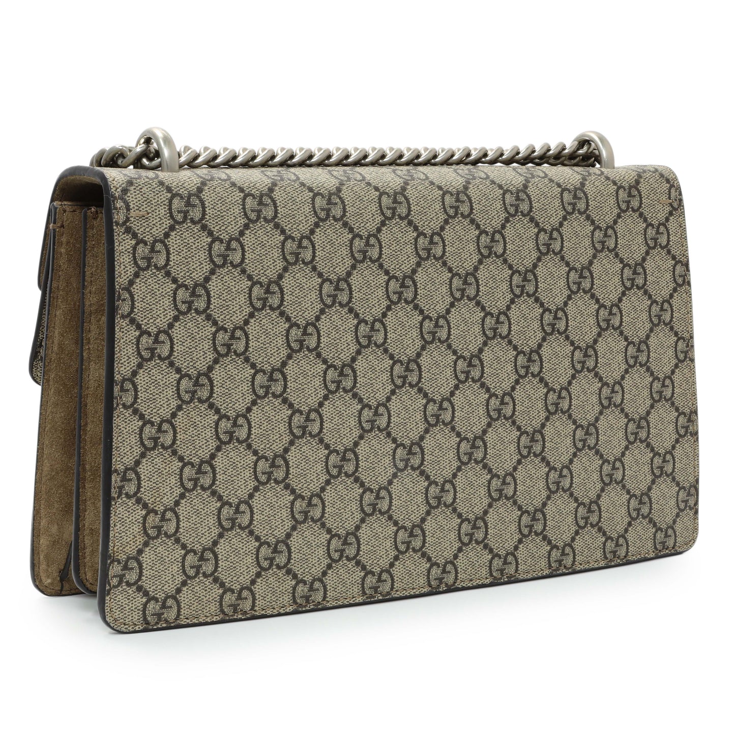Exclusive Gucci Supreme Canvas Dionysus Flap Small — Side View